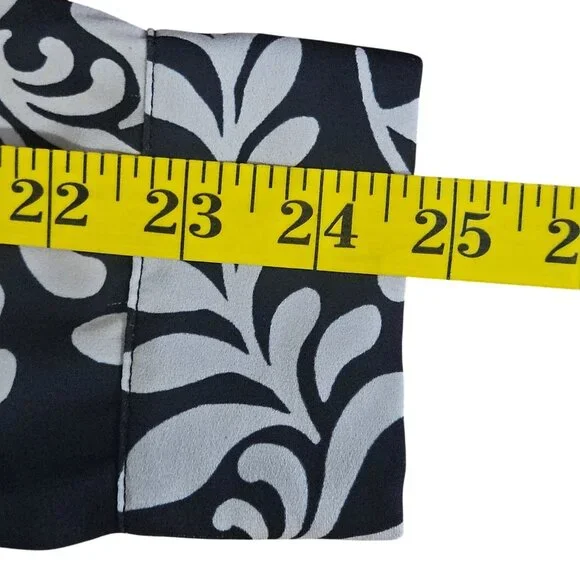 Elie Tahari M/M Womens Long Sleeve Black & White Dress - Picture 9 of 11